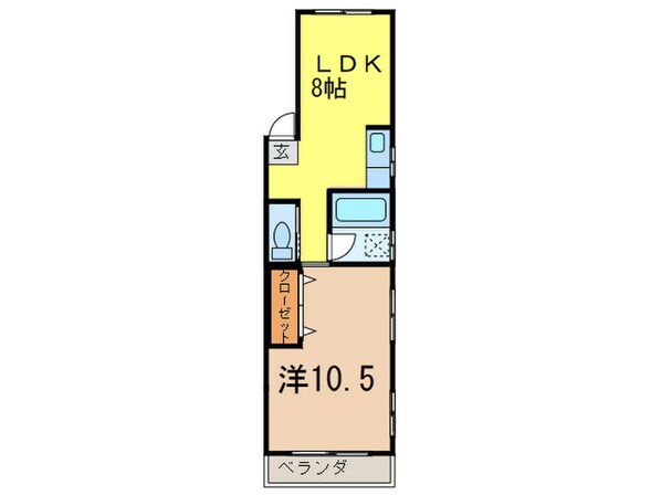 エミービルの物件間取画像